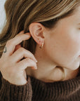 Ember Twisted Huggie Hoops Gold Filled