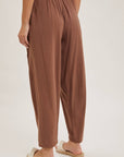 Relaxed Barrel Pants With Pockets