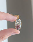 Oval Mauve Necklace