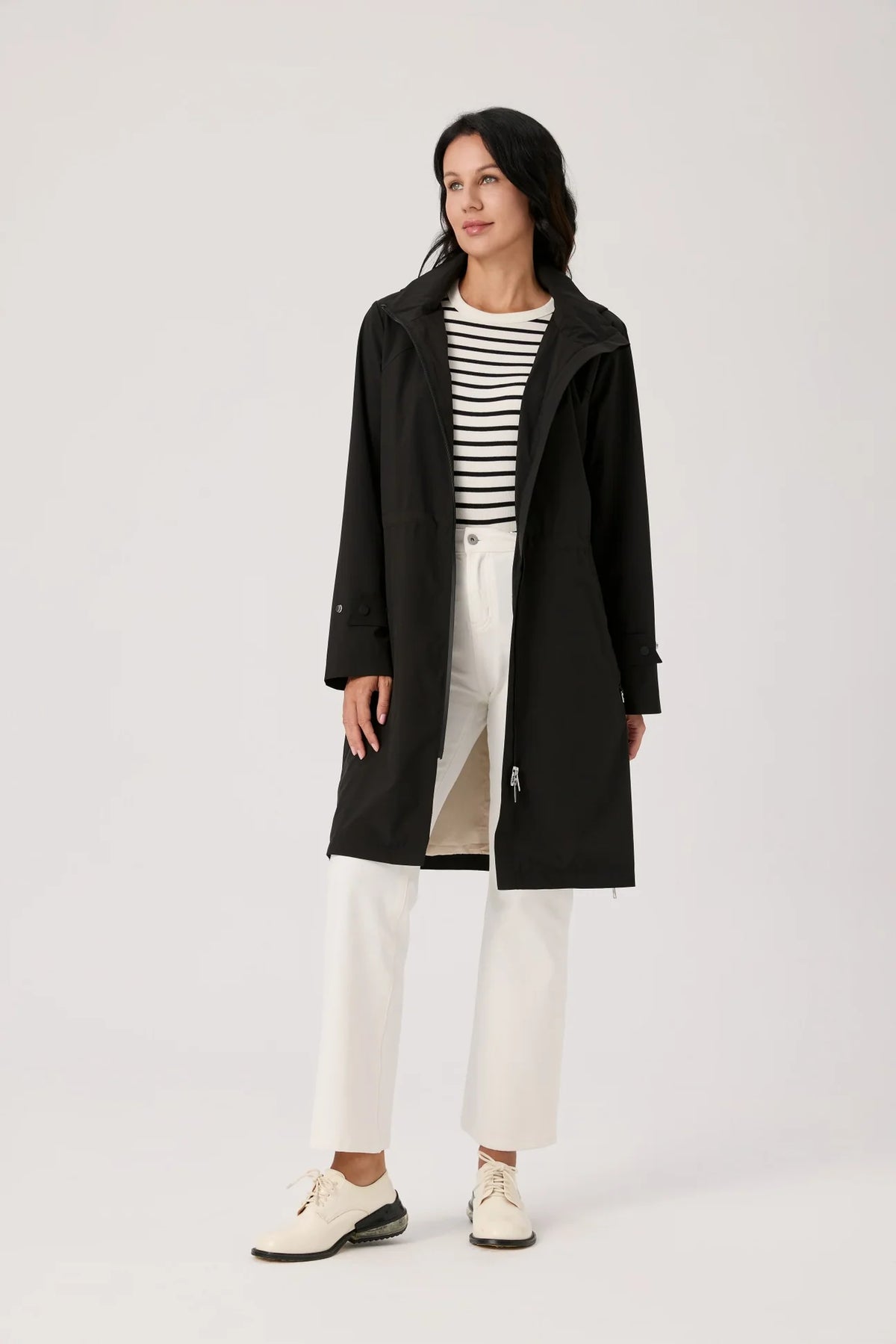 Nikki Jones Waterproof hooded raincoat