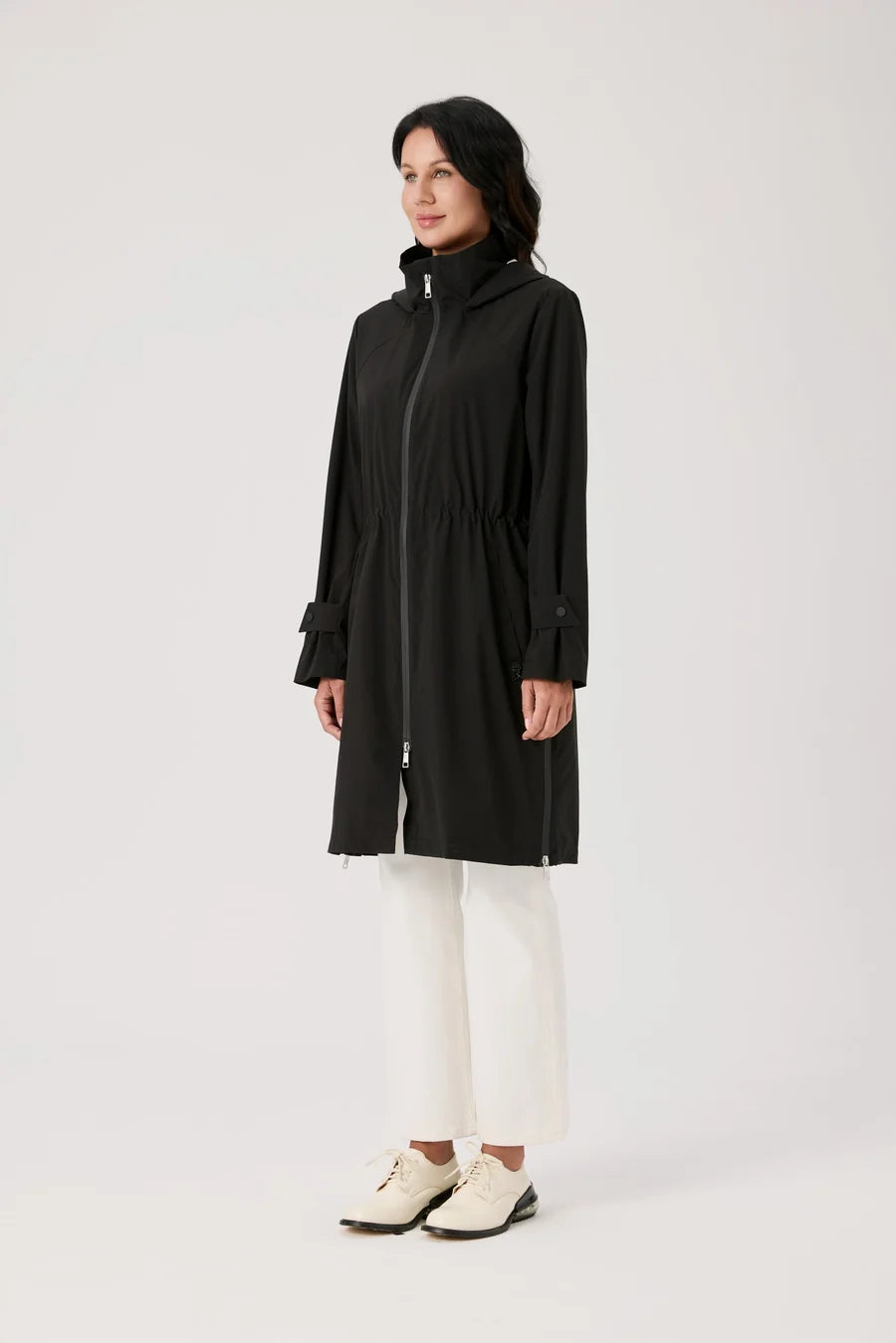 Nikki Jones Waterproof hooded raincoat