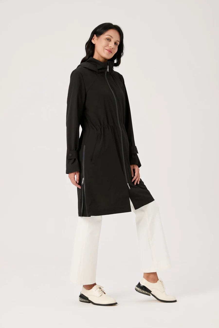 Nikki Jones Waterproof hooded raincoat