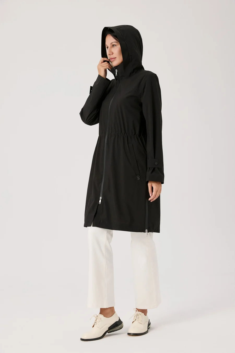 Nikki Jones Waterproof hooded raincoat