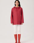 Nikki Jones Cranberry Waterproof Rain Coat