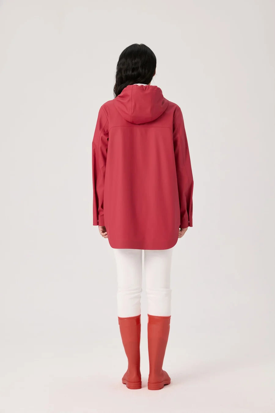 Nikki Jones Cranberry Waterproof Rain Coat
