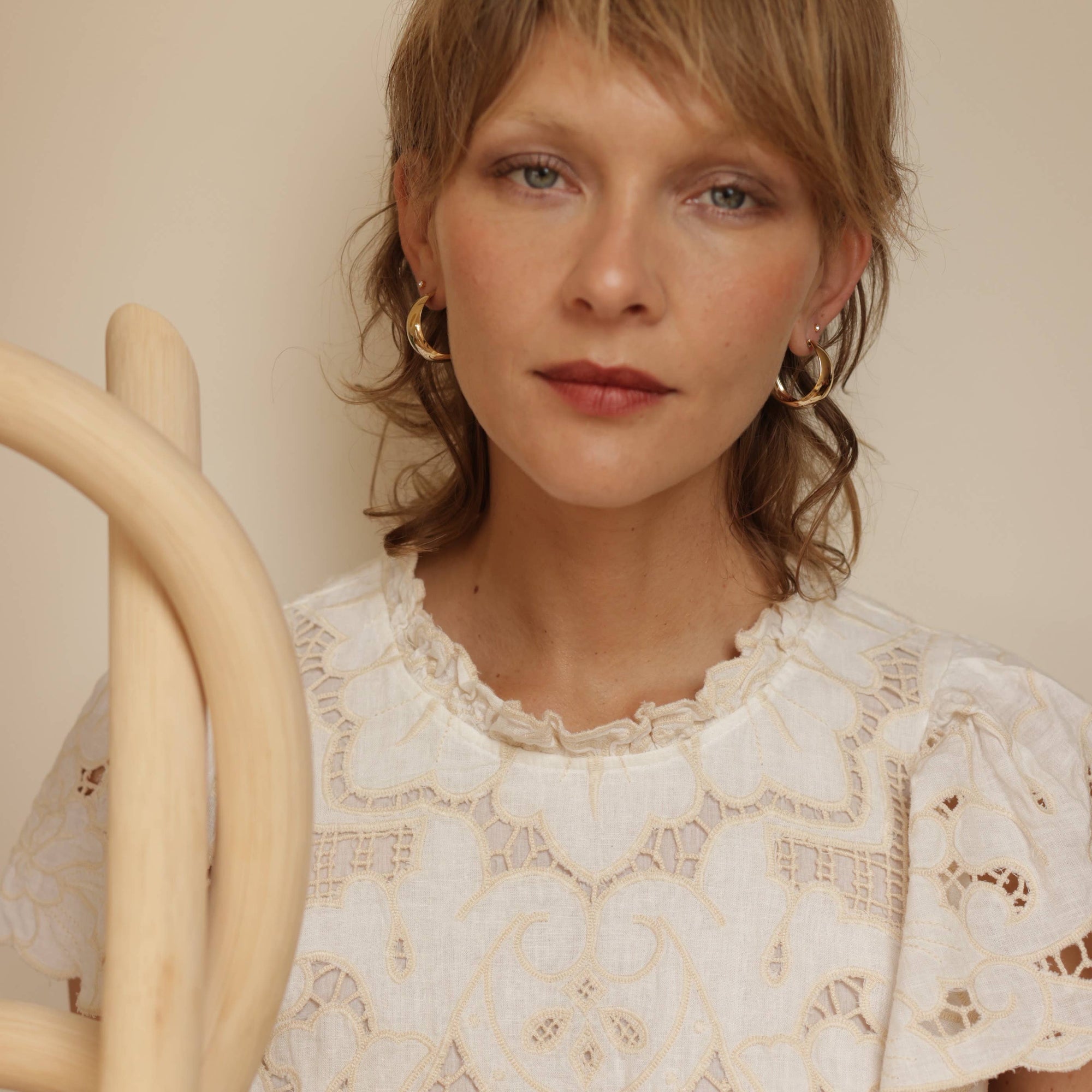 Angie Vintage Hoop Earrings