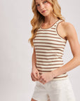 Striped Ribbed Tank Top