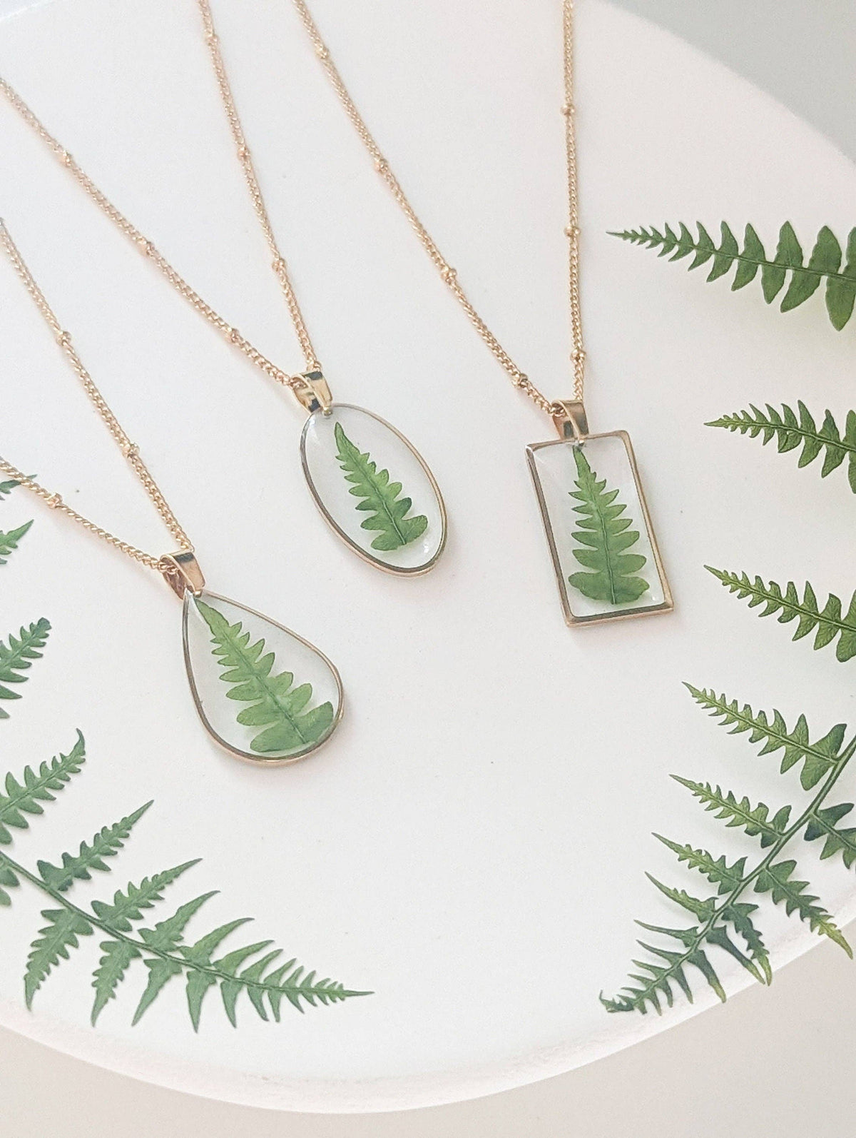Real Fern Necklace