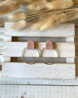 Clay Studded Hoops (Small)