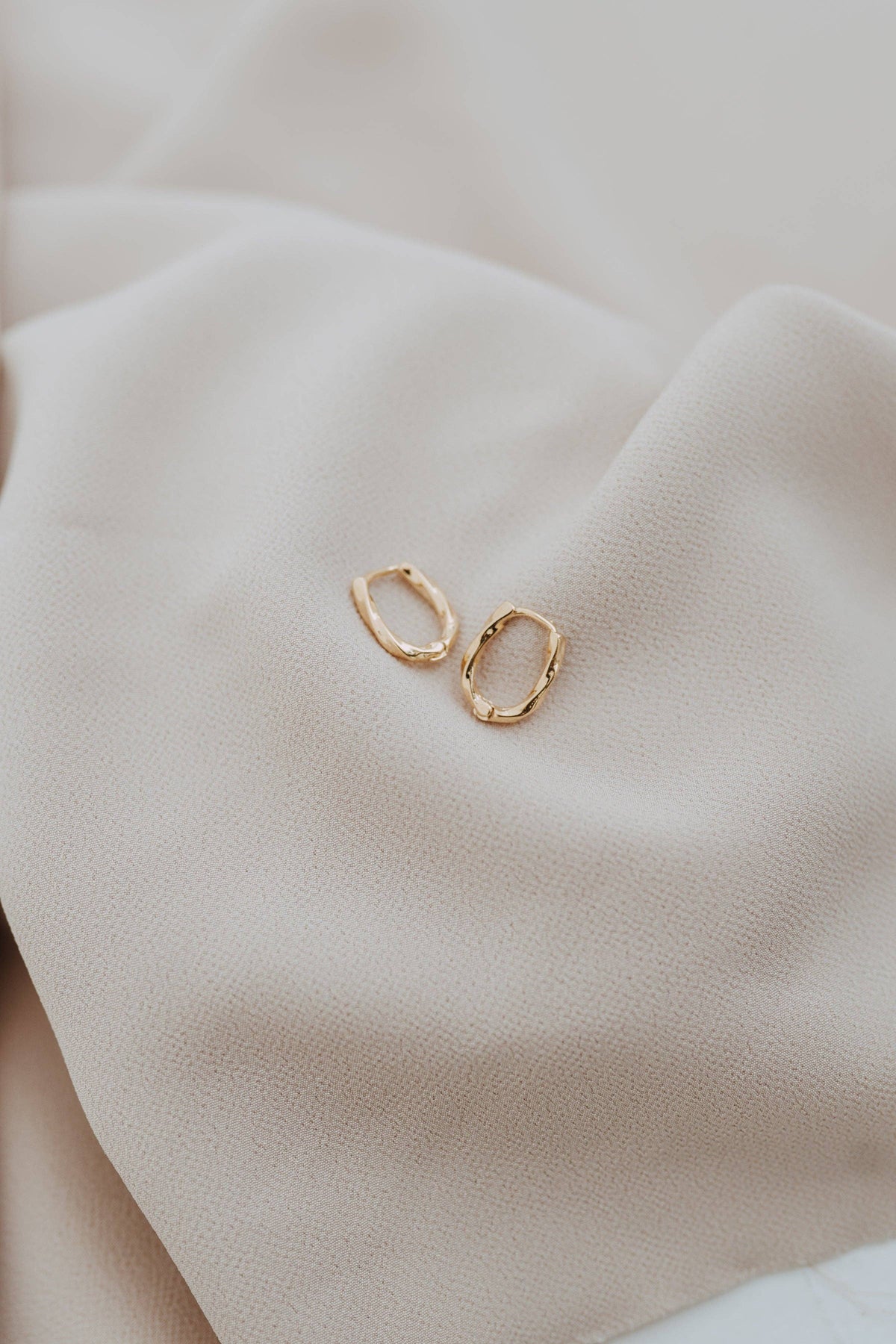 Ember Twisted Huggie Hoops Gold Filled