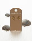 Tiny 10mm Pearl Huggie Hoops