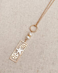 Sea Life Charm Necklace with Pearl – Gold