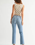 Light Wash Slim Cropped Bootcut