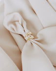 Cove Hoops Gold Filled CZ Huggie Earrings