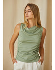 Clem Shirred Knit Top
