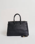 Elizabeth Bag in Black Togo Leather