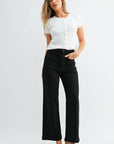 Patch Pocket Wide Leg