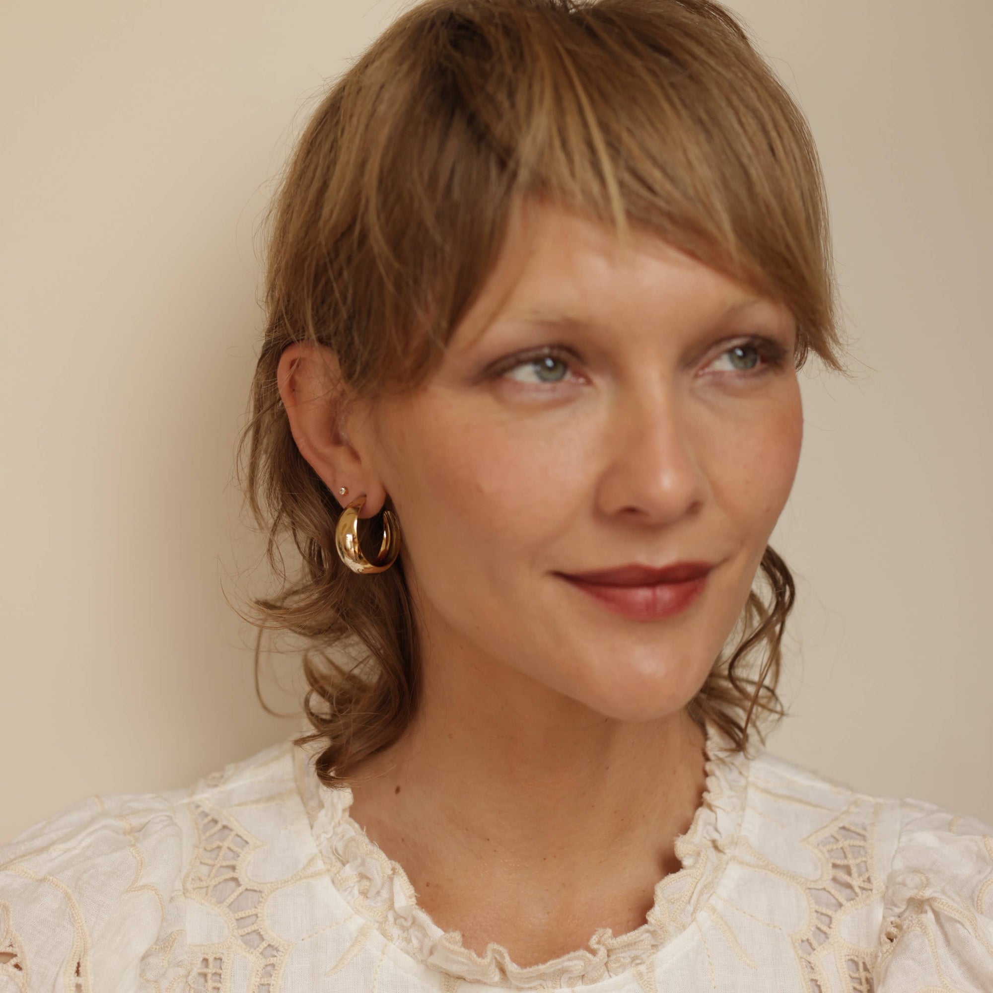 Angie Vintage Hoop Earrings