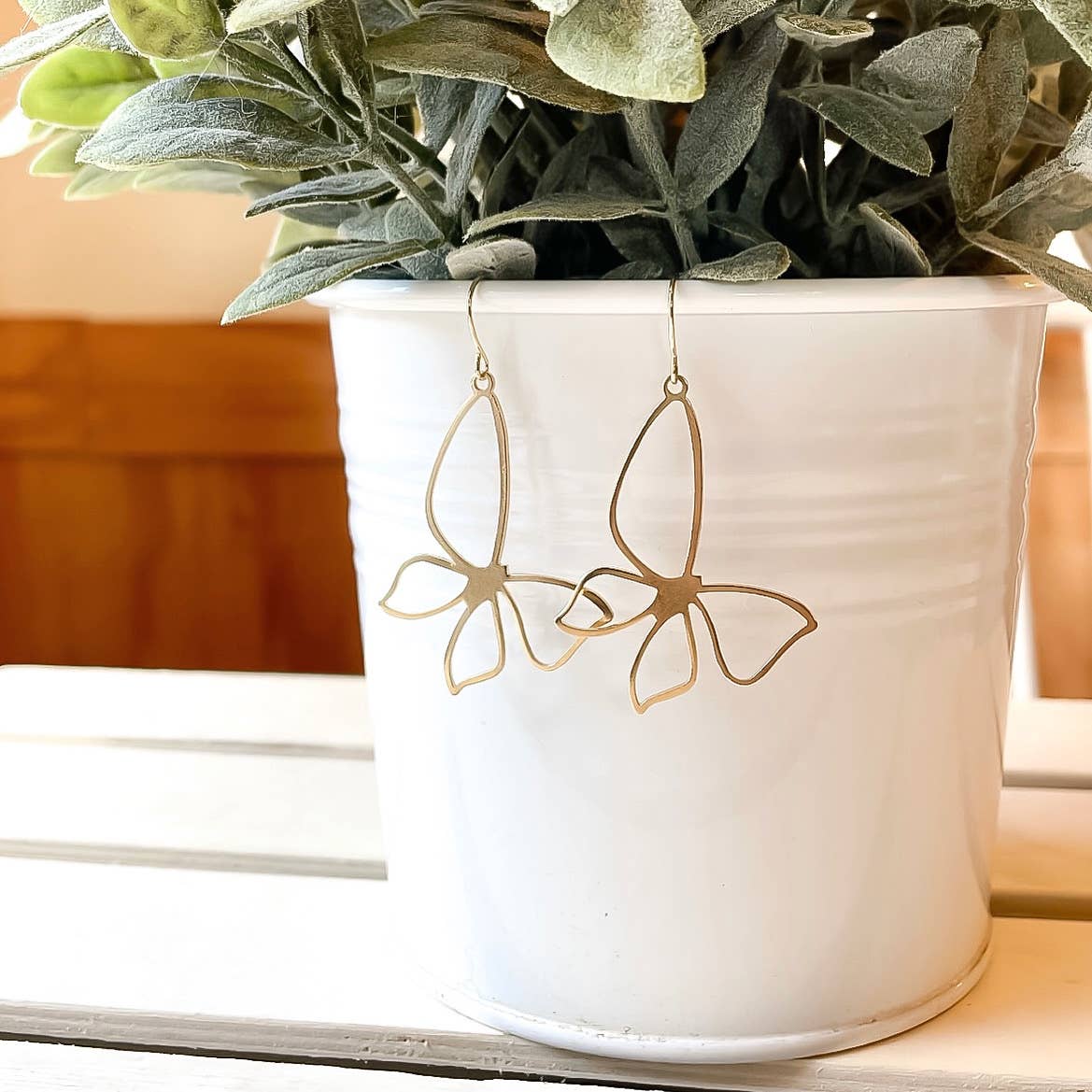 Brass Butterfly Dangle