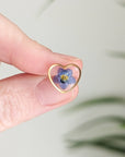 Forget-me-not Heart Stud Earrings