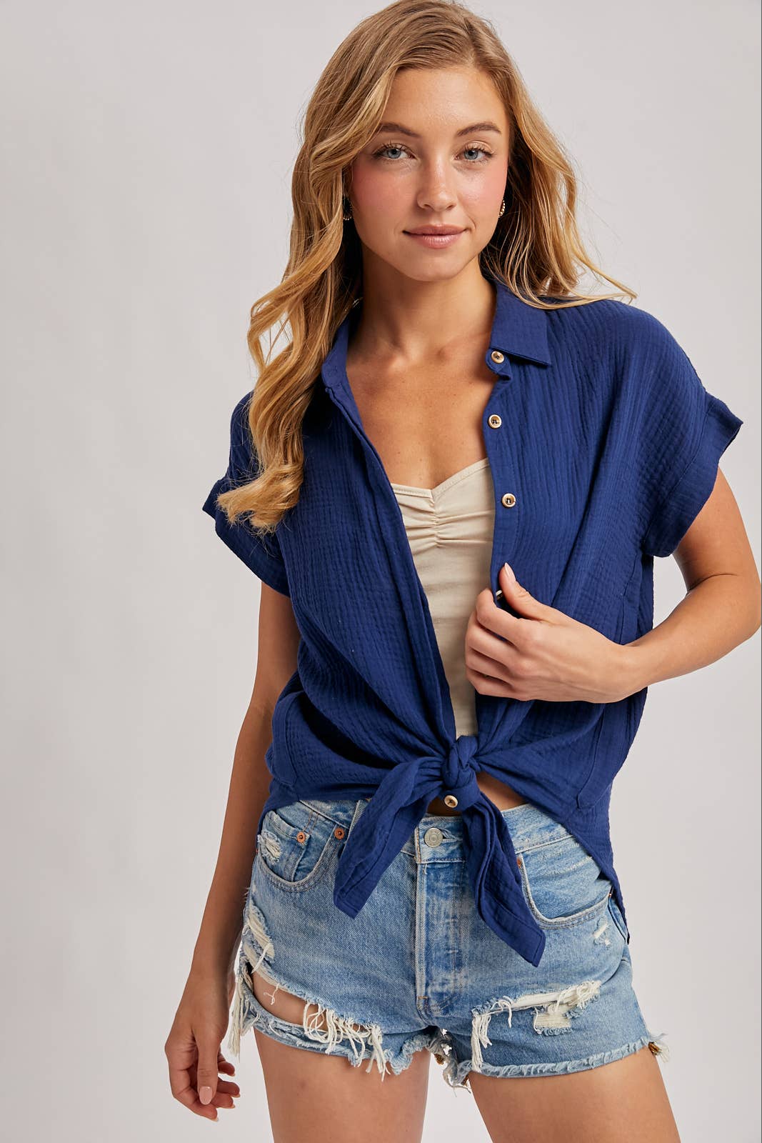 Essential Button Up Cotton Shirt