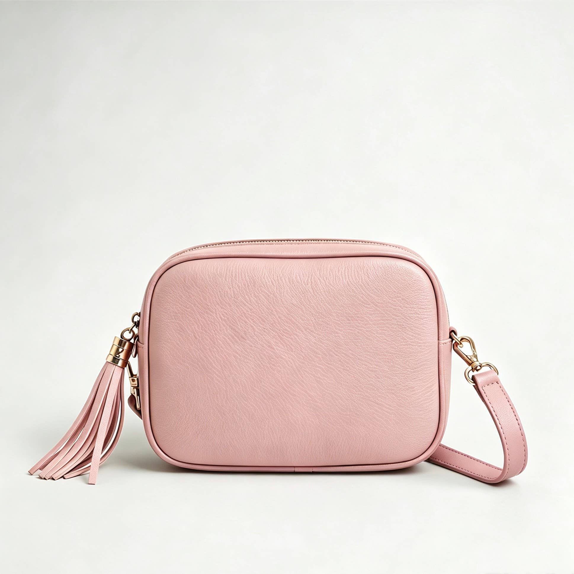 Borsa a tracolla in vera pelle Made in italy : Baby pink