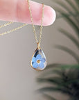 Forget-Me-Not Teardrop Necklace