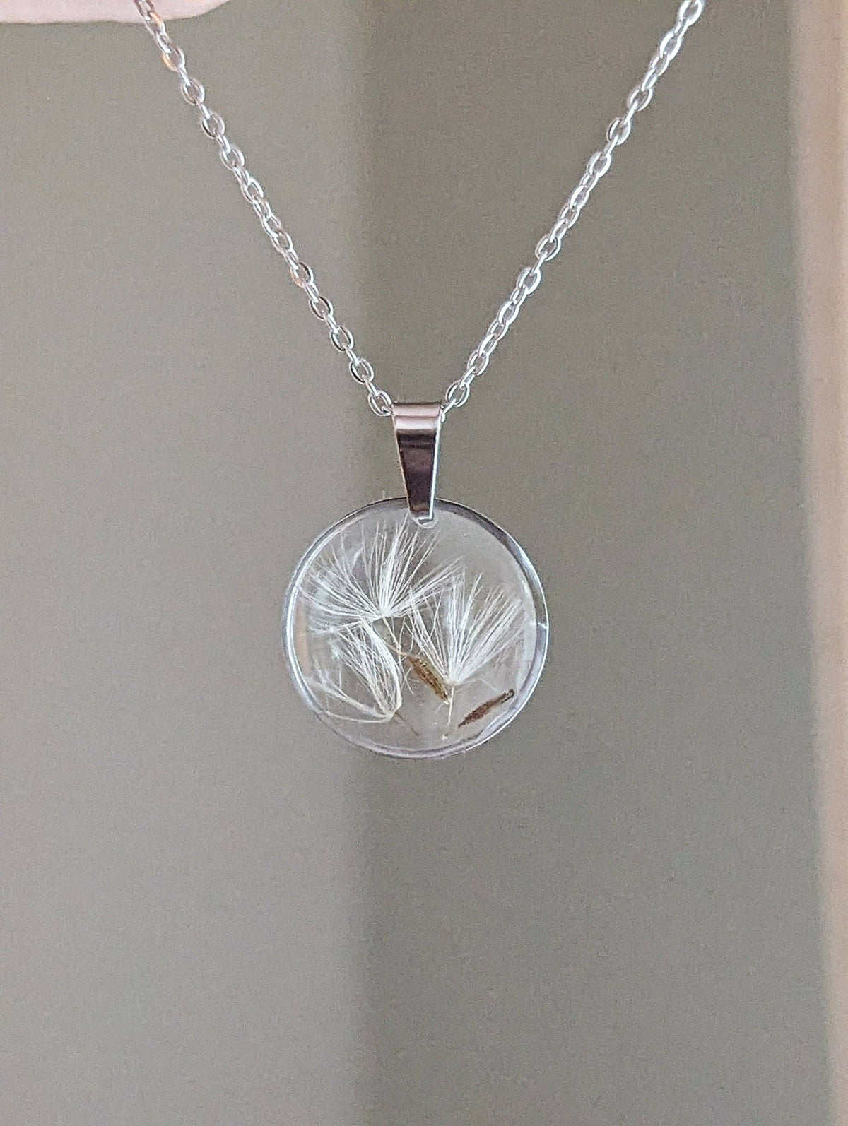 Dainty Dandelion Seed Wishing Necklace