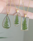 Real Fern Necklace