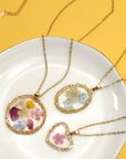 18K Stainless Steel Flower Necklace