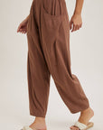Relaxed Barrel Pants With Pockets