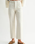 Sea Salt High Rise Utility Wide Leg