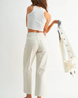 Sea Salt High Rise Utility Wide Leg