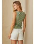Clem Shirred Knit Top
