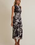 COWL NECK SLEEVELESS MAXI DRESS