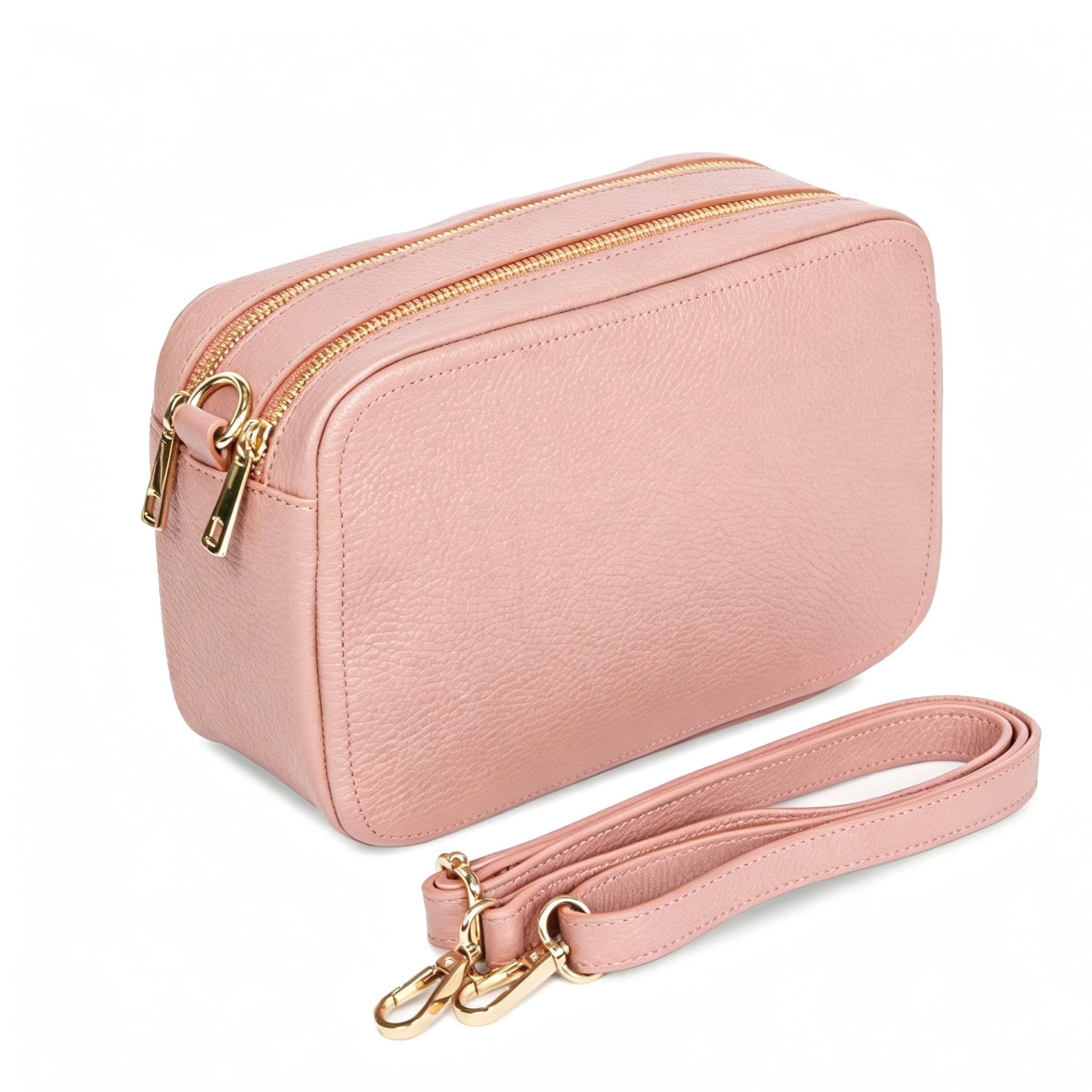 Genuine Leather bag saponetta maxi: Rosa