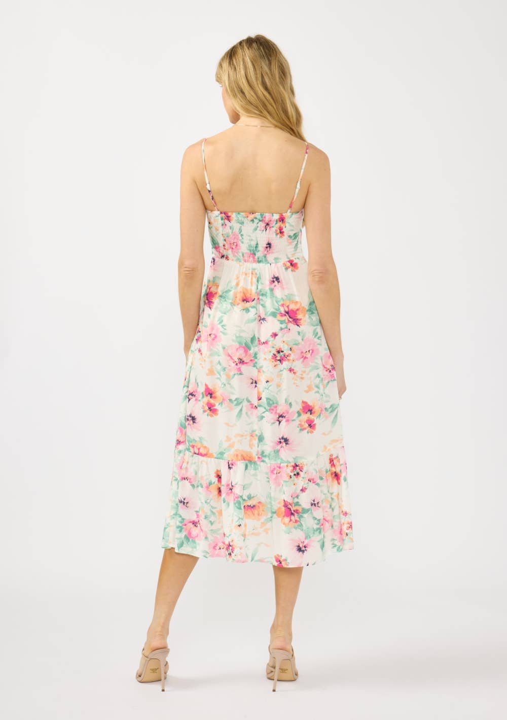 Floral Quilted Midi Dress
