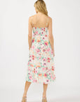 Floral Quilted Midi Dress