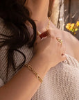 Oval Link Statement Chain Bracelet