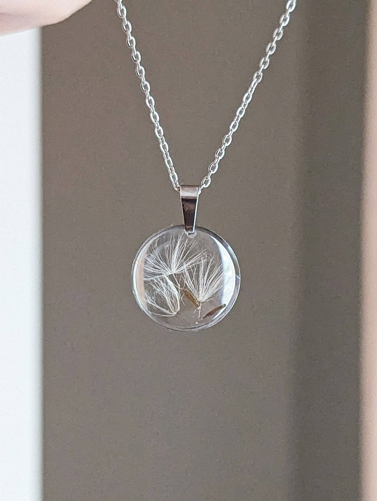 Dainty Dandelion Seed Wishing Necklace