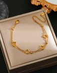 18K Stainless Steel Clover Bracelet