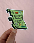 Beautiful British Columbia - provinces of Canada sticker