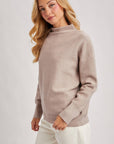 FUNNEL NECK KNIT SWEATER