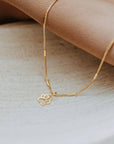 Gold Paw Print Necklace for Dog Lovers