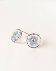 Forget-me-not Circle Stud Earrings