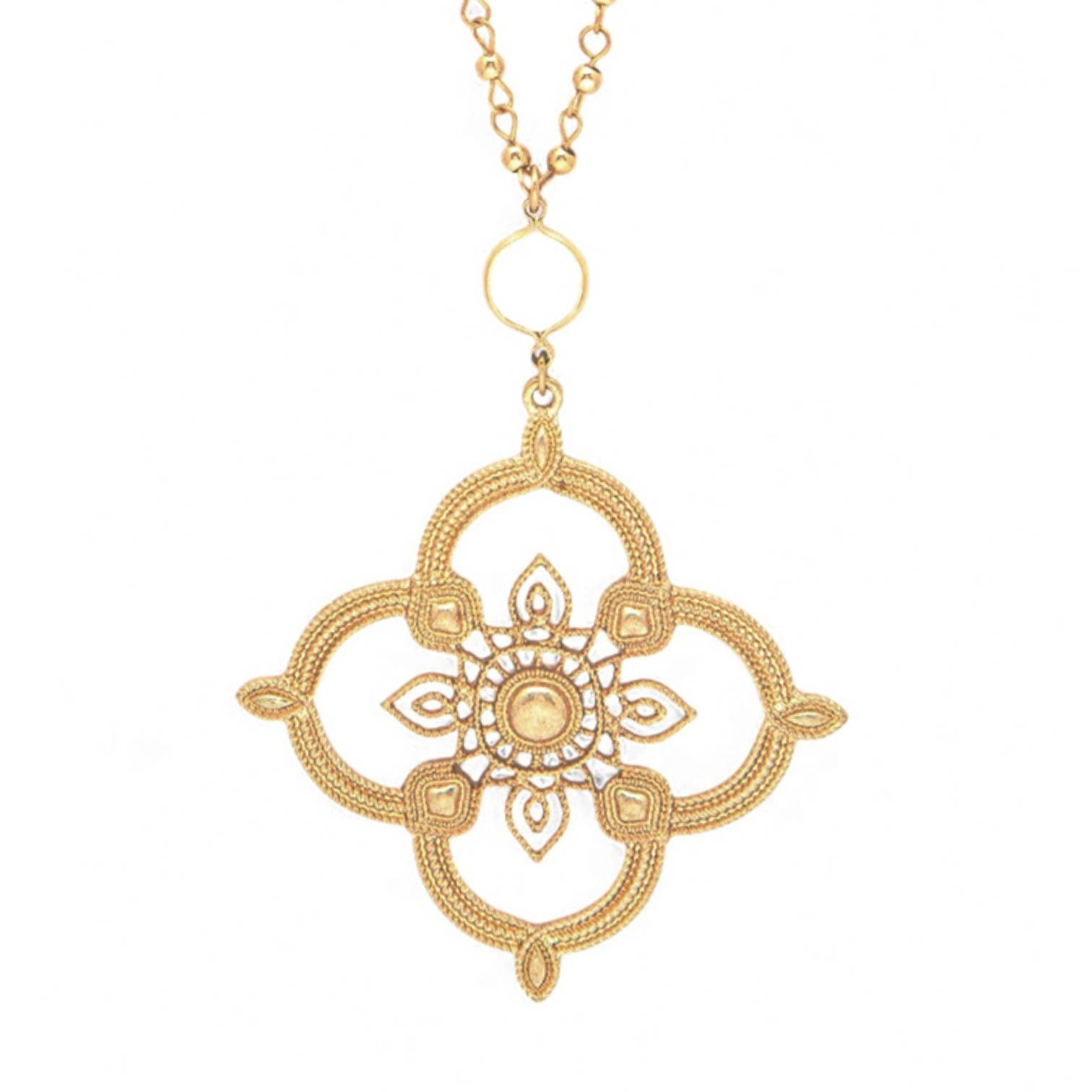 Cutout Clover Pendant Necklace
