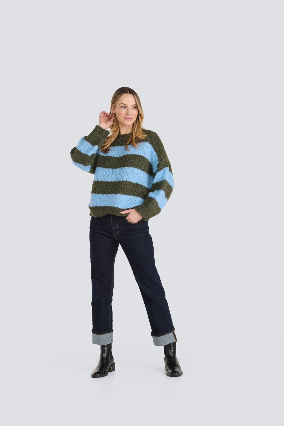 Stripe Cozy Pullover
