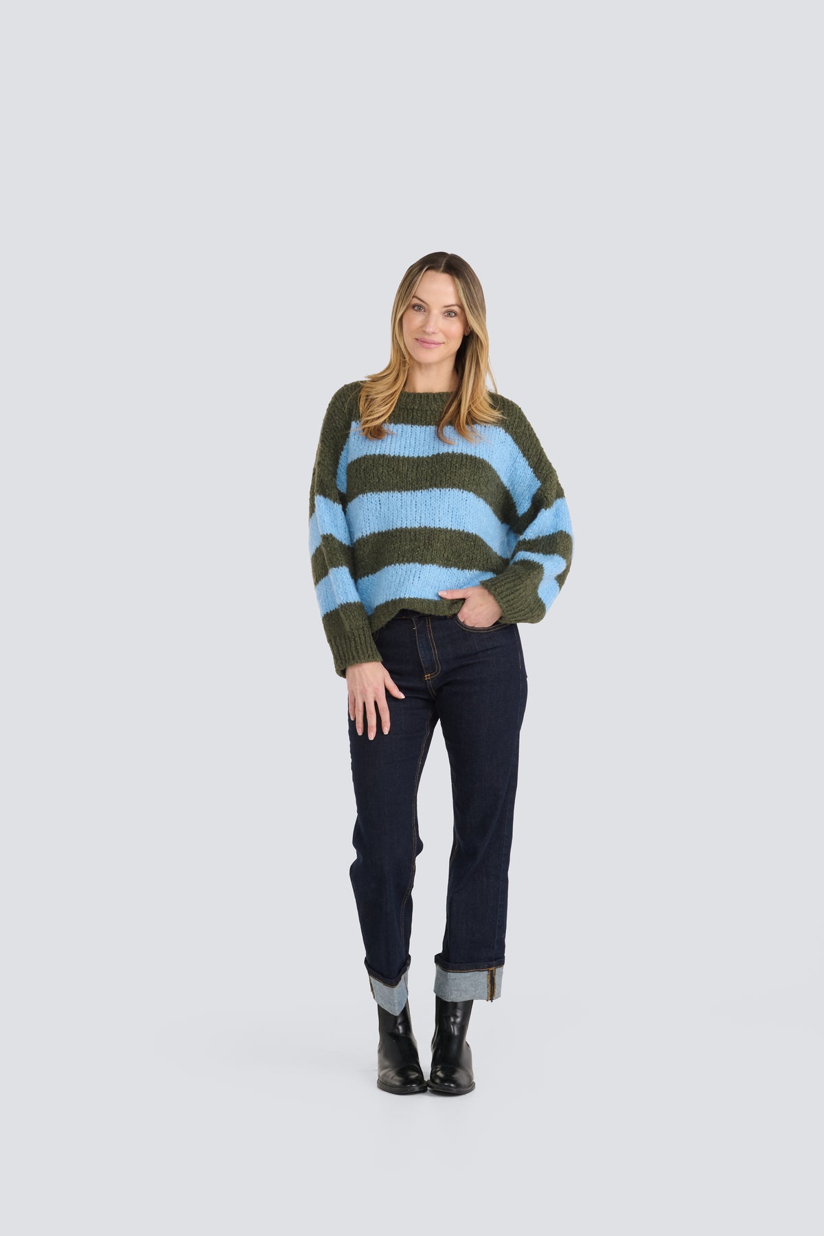 Stripe Cozy Pullover