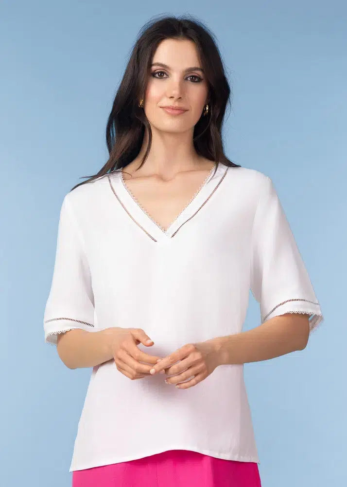 Detail V-Neck Top