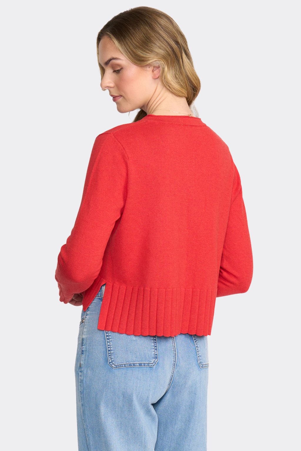 Flame Seams Natural Cardigan